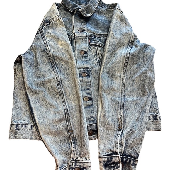 Vintage Levi's 70506-0214 Acid Wash Denim Jacket Size 42 - Picture 11 of 14